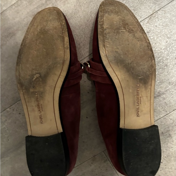 Burgundy Karl Lagerfeld Loafers - Picture 3 of 4